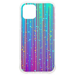 Blue Magenta Speckles Line Iphone 12/12 Pro Tpu Uv Print Case by Semog4