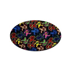 Grateful Dead Pattern Sticker Oval (10 pack)