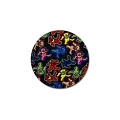 Grateful Dead Pattern Golf Ball Marker (4 pack)