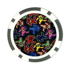 Grateful Dead Pattern Poker Chip Card Guard