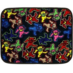 Grateful Dead Pattern Two Sides Fleece Blanket (Mini)