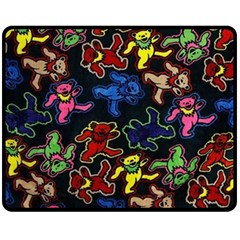 Grateful Dead Pattern Fleece Blanket (Medium)