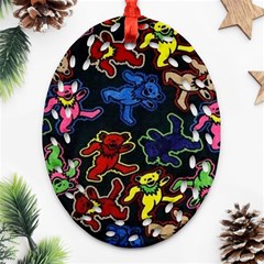 Grateful Dead Pattern Ornament (Oval Filigree)