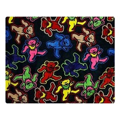 Grateful Dead Pattern Two Sides Premium Plush Fleece Blanket (Large)