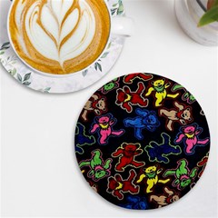 Grateful Dead Pattern UV Print Round Tile Coaster