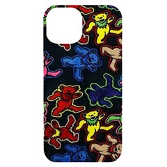 Grateful Dead Pattern iPhone 14 Black UV Print Case