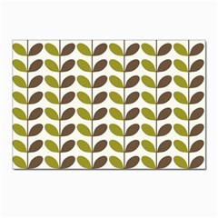 Leaf Plant Pattern Seamless Postcard 4 x 6  (pkg Of 10)