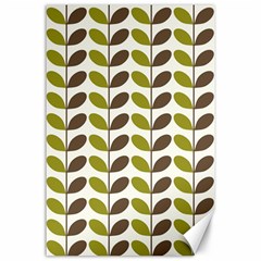 Leaf Plant Pattern Seamless Canvas 24  X 36  by Semog4