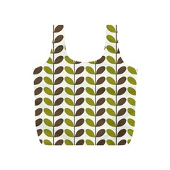 Leaf Plant Pattern Seamless Full Print Recycle Bag (s) by Semog4