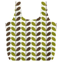 Leaf Plant Pattern Seamless Full Print Recycle Bag (xxl) by Semog4