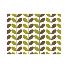 Leaf Plant Pattern Seamless Premium Plush Fleece Blanket (mini)