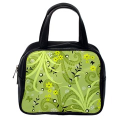 Seamless Pattern Green Garden Classic Handbag (one Side) by Semog4