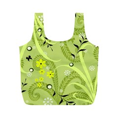 Seamless Pattern Green Garden Full Print Recycle Bag (m) by Semog4