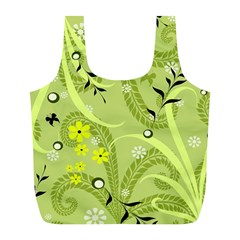 Seamless Pattern Green Garden Full Print Recycle Bag (l) by Semog4