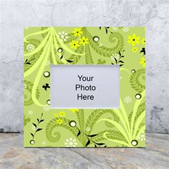 Seamless Pattern Green Garden White Box Photo Frame 4  X 6 