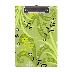 Seamless Pattern Green Garden A5 Acrylic Clipboard