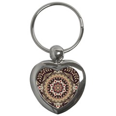 Seamless Pattern Floral Flower Key Chain (heart) by Semog4