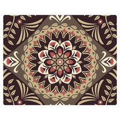 Seamless Pattern Floral Flower Premium Plush Fleece Blanket (medium)