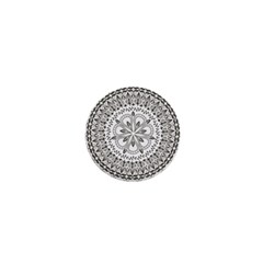 Vector Mandala Drawing Decoration 1  Mini Buttons