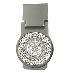 Vector Mandala Drawing Decoration Money Clips (round)  by Semog4