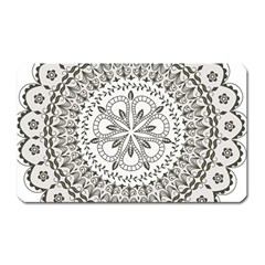 Vector Mandala Drawing Decoration Magnet (rectangular) by Semog4