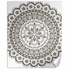 Vector Mandala Drawing Decoration Canvas 11  X 14  by Semog4