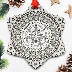 Vector Mandala Drawing Decoration Ornament (snowflake)