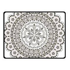 Vector Mandala Drawing Decoration Two Sides Fleece Blanket (small) by Semog4