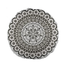 Vector Mandala Drawing Decoration Standard 15  Premium Flano Round Cushions by Semog4