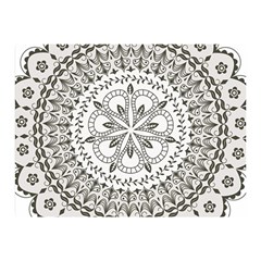 Vector Mandala Drawing Decoration Two Sides Premium Plush Fleece Blanket (mini) by Semog4