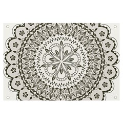 Vector Mandala Drawing Decoration Banner And Sign 6  X 4  by Semog4