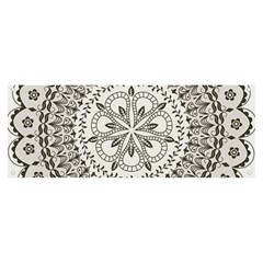 Vector Mandala Drawing Decoration Banner And Sign 8  X 3  by Semog4