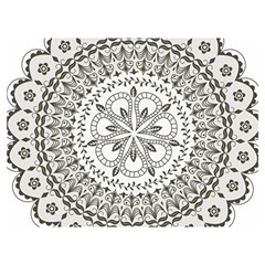 Vector Mandala Drawing Decoration Premium Plush Fleece Blanket (extra Small)