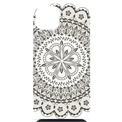 Vector Mandala Drawing Decoration Iphone 14 Plus Black Uv Print Case