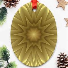 Background Pattern Golden Yellow Ornament (oval)