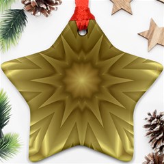 Background Pattern Golden Yellow Ornament (star)