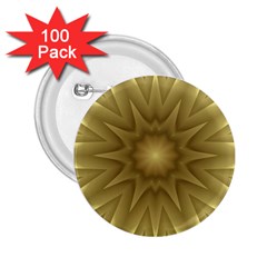 Background Pattern Golden Yellow 2 25  Buttons (100 Pack)  by Semog4