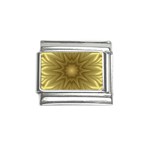 Background Pattern Golden Yellow Italian Charm (9mm) Front