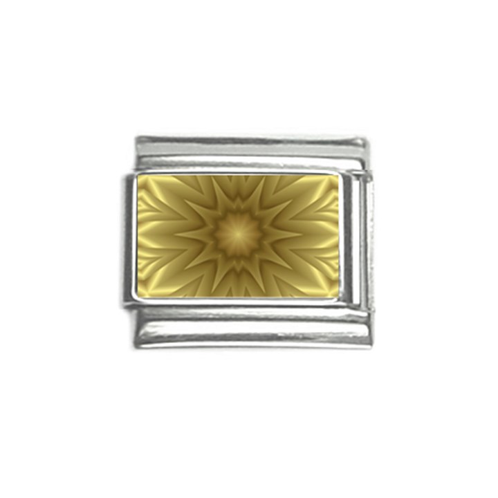 Background Pattern Golden Yellow Italian Charm (9mm)