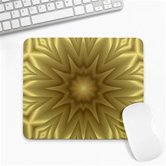 Background Pattern Golden Yellow Large Mousepad by Semog4