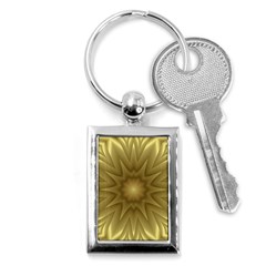 Background Pattern Golden Yellow Key Chain (rectangle) by Semog4