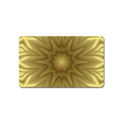 Background Pattern Golden Yellow Magnet (name Card) by Semog4