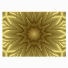 Background Pattern Golden Yellow Large Glasses Cloth (2 Sides) by Semog4