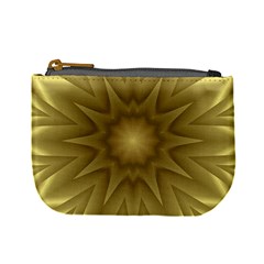 Background Pattern Golden Yellow Mini Coin Purse by Semog4