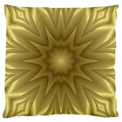 Background Pattern Golden Yellow Large Cushion Case (one Side) by Semog4