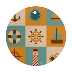 Nautical Elements Collection Ornament (Round)