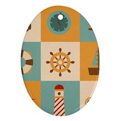 Nautical Elements Collection Ornament (Oval)