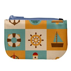 Nautical Elements Collection Large Coin Purse