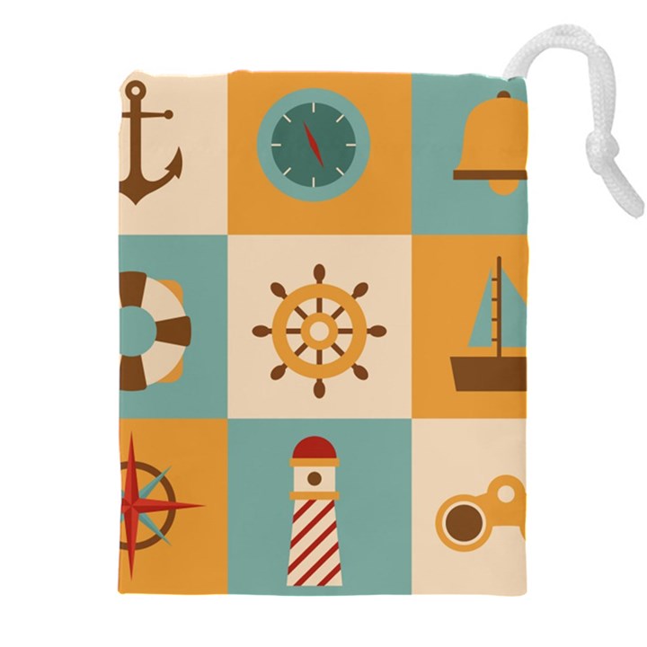 Nautical Elements Collection Drawstring Pouch (4XL)