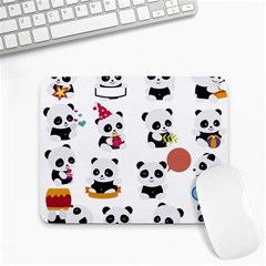 Playing Pandas Cartoons Small Mousepad by Semog4